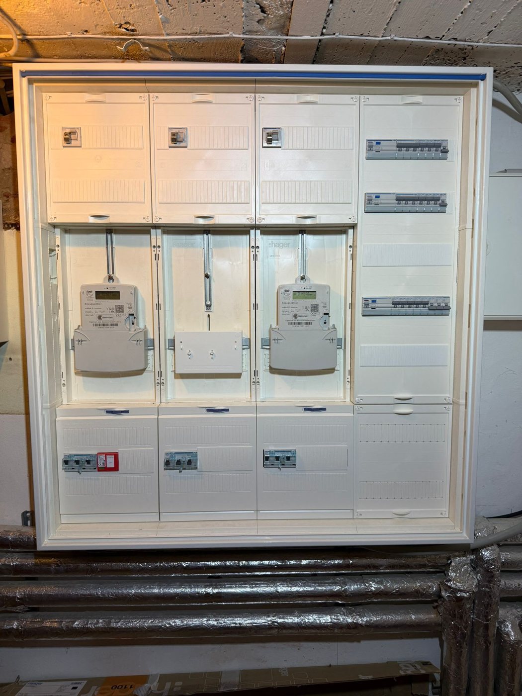 Neuer Zählerschrank nach Modernisierung durch AVAN ELEKTRO